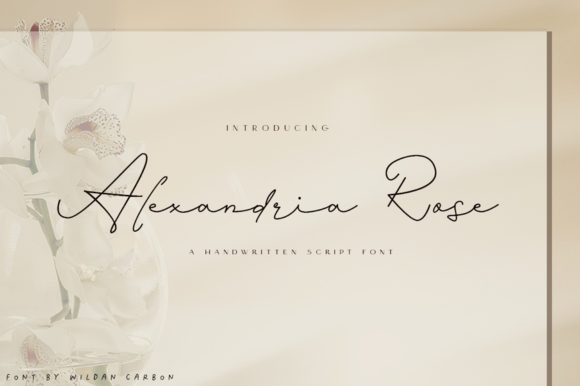 Alexandria Rose: The Elegant Script Font for Handmade Brands