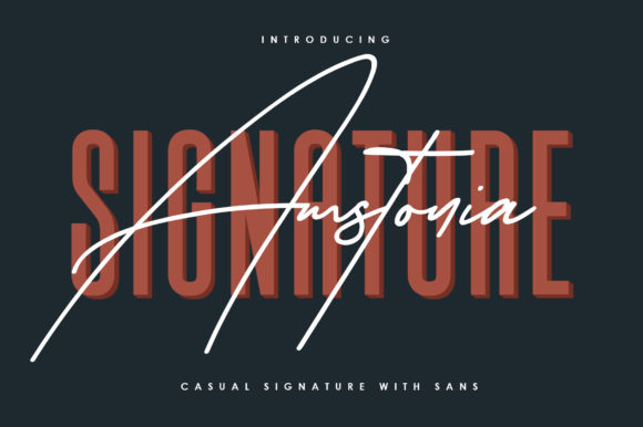 Amstonia Signature Font for Modern Web Design