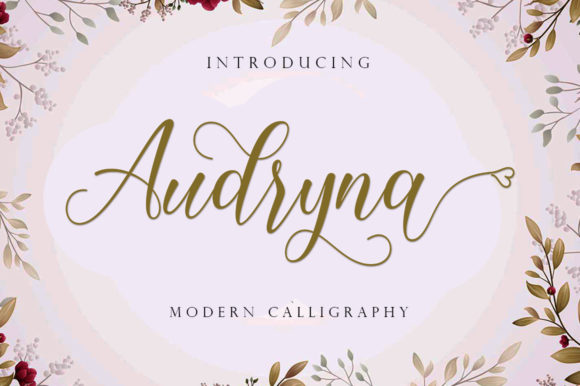 Audryna: A Modern Script Font for Makers