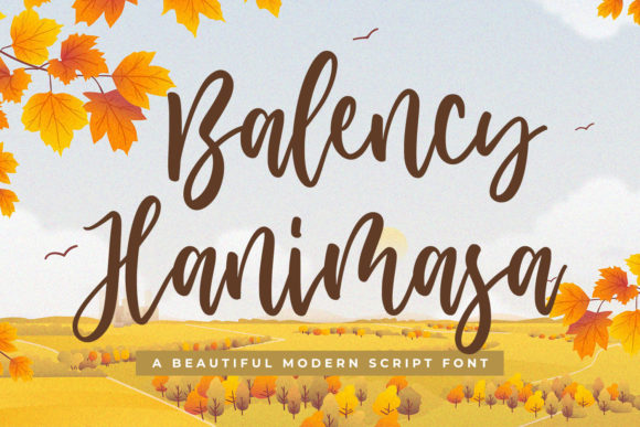 Balency Hanimasa Typeface for Creative Branding