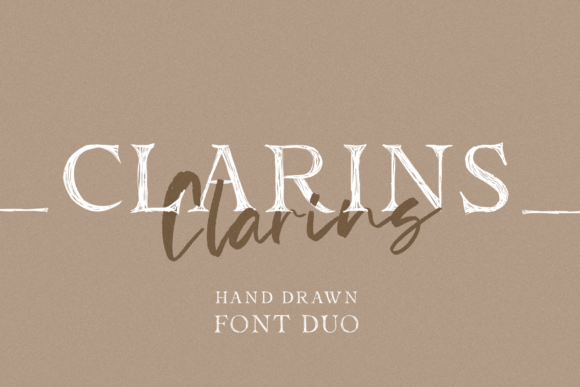 Clarins: The Perfect Script and Serif Font for Crafters