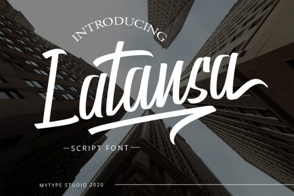 Designing a Bold Brand Identity with Latansa Script Font
