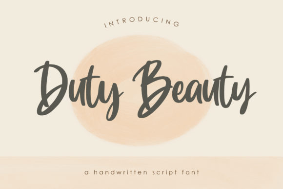 Duty Beauty: A Script Handwritten Font for Polished Branding