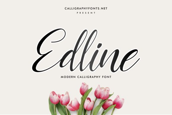 Edline: A Stylish Script Font for Elegant Editorial Design