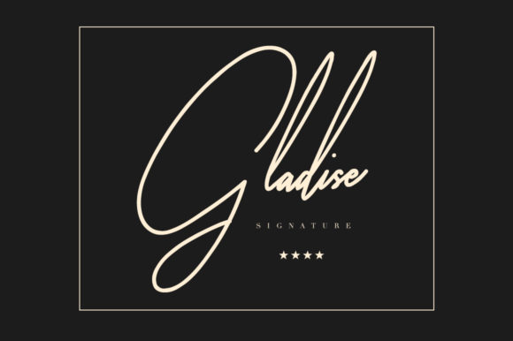 Gladise Script Font for Crafters