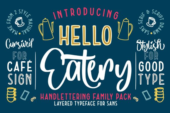 Hello Eatery: A Versatile Duo Font for Campaigns