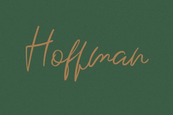 Hoffman: A Modern Script Font for Editorial Design