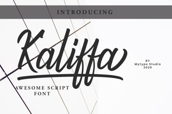 Kaliffa: An Elegant Script Font for Editorial Design