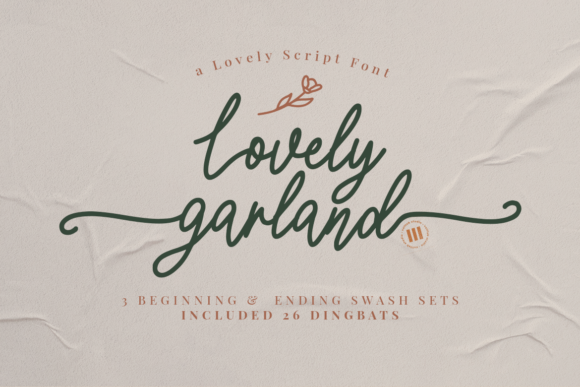 Lovely Garland Font for Elegant Small Business Branding