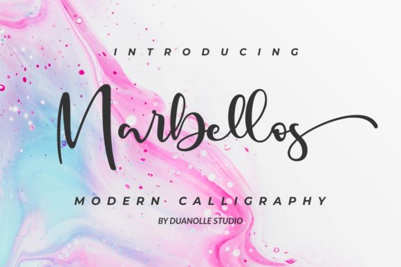 Marbellos: A Script Handwritten Font for Modern Branding