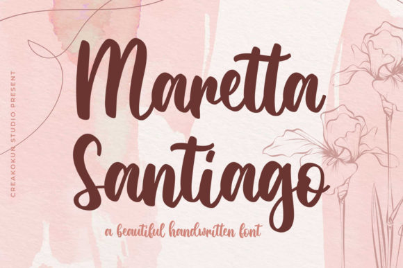 Maretta Santiago: A Sweet Script Font for Makers