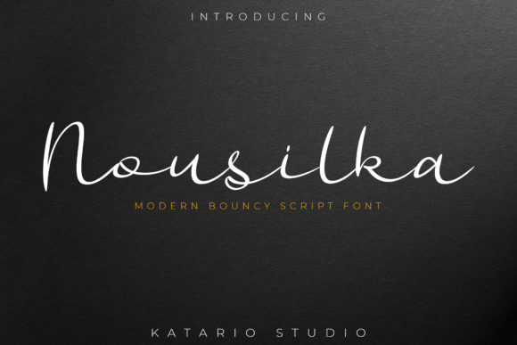 Nousilka: A Modern Script Font for Digital Branding