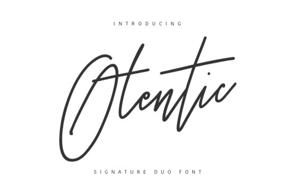 Otentic: A Bold Script Typeface for Modern Branding