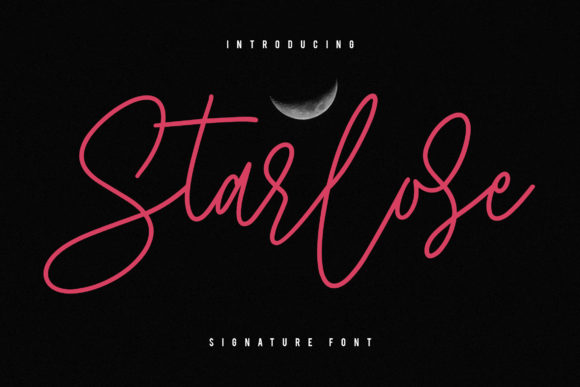 Starlose: The Elegant Script Typeface for Modern Branding