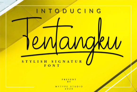 Tentangku Font for Modern Small Business Branding