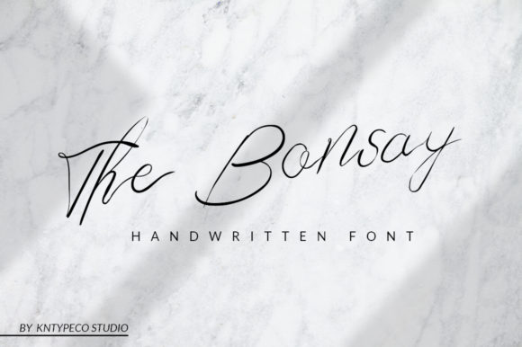 The Bonsay: A Delicate Script Font for Editorial Design