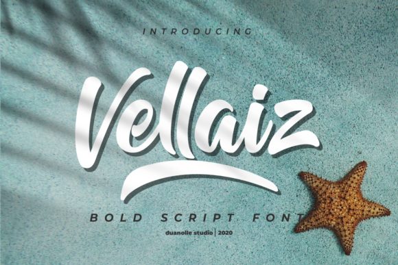 Vellaiz: A Bold Script Font for Modern Web Branding