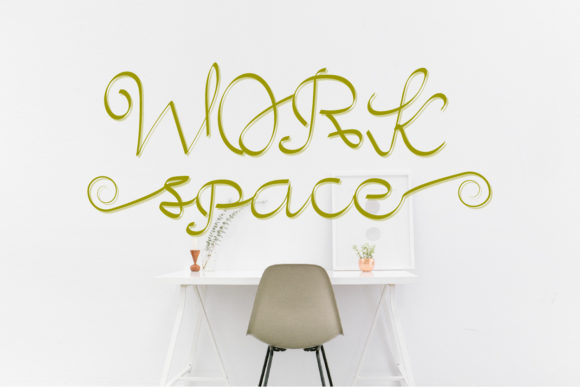 Workspace: The Flowing Script Font for Campaigns